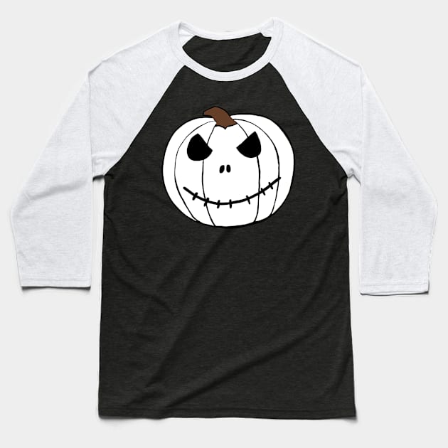 White pumpkin Baseball T-Shirt by shellTs